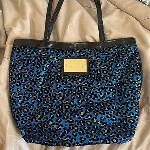 betseyville glitter cheetah tote bag